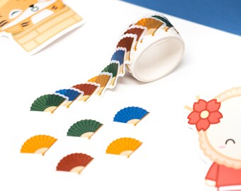 Year Of The Tiger - Fan Petals (100 stickers) [Washi Tape, Decorative Tape, Washi] // W-W442