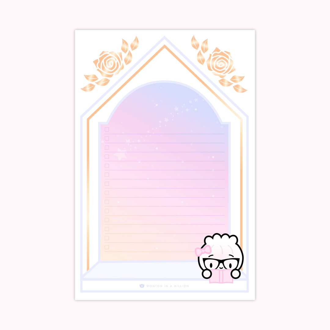 Library Window to Do List Sticky Notepad 4x6 notepad - Etsy