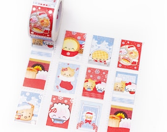 W431 | Hot Cocoa - Stamps Washi (25mm) [Washi Tape, Decorative Tape, Washi] // W-W431