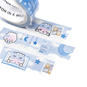 W524 Steamie Dreams Of Soy Milk 15mm, Silver Foil Washi Washi Tape, Decorative Tape, Washi // W-W524 image 2