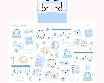S414 | Steamie Dreams Of Soy Milk Stickers Stickers [Wonton In A Million, Planner Stickers, Character Deco Stickers] // S-S414