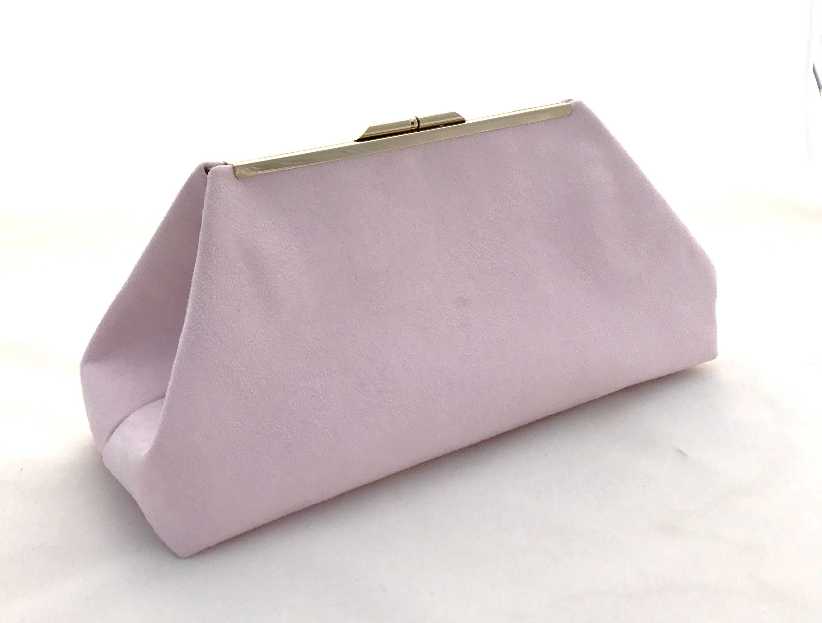 Pink Suede Handbag Etsy