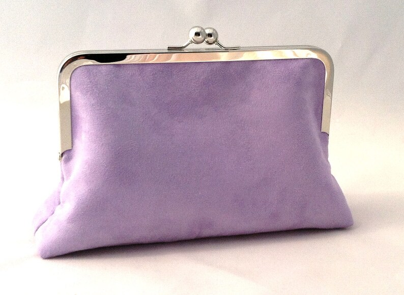 Lavender Suede Handbag Clutch Purse Lavender Suede Summer Etsy