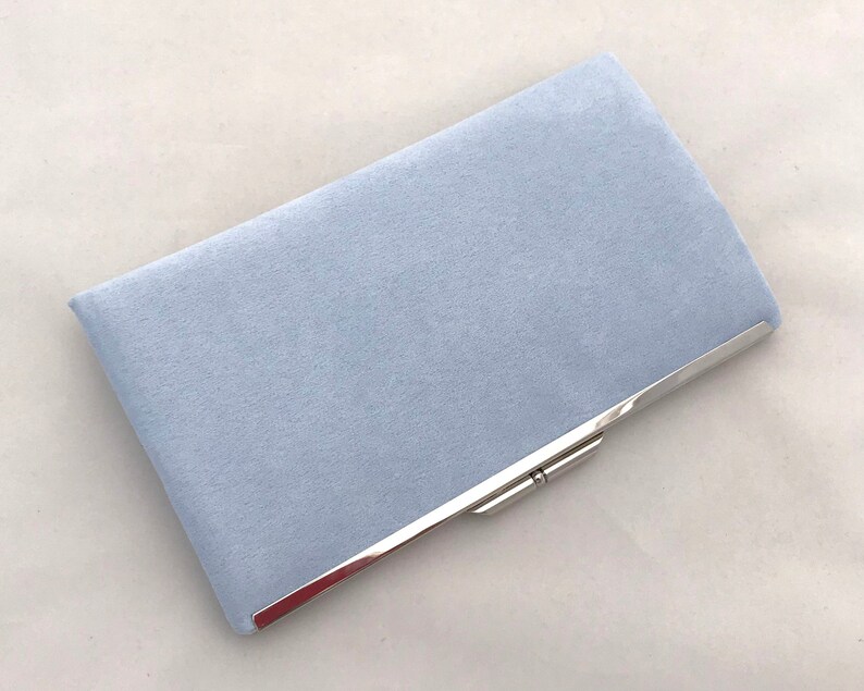 Light Blue Suede Evening Clutch Purse Blue Suede Handbag Etsy