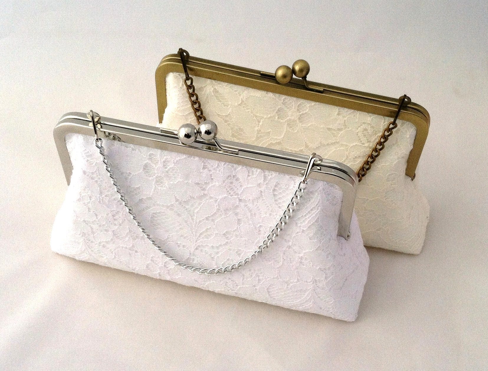 White Lace Summer Wedding Purse Clutch White Summer Party Etsy