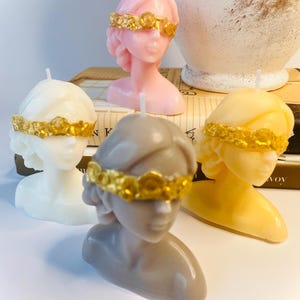 Woman Body Shape Candle / Unique Candle / Handmade Candle / Aesthetic Candle / Sculpture Candle / Blindfolded Woman Candle