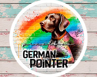 German Shorthair Pointer • Animal Lover • Cute Dog Vinyl Sticker Decal