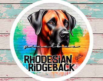 Rhodesian Ridgeback • Tierliebhaber • Süßer Ridgie Vinyl Aufkleber