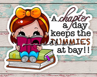 Educational • Schoolastic • A Chapter A Day • Books • Vinyl Sticker