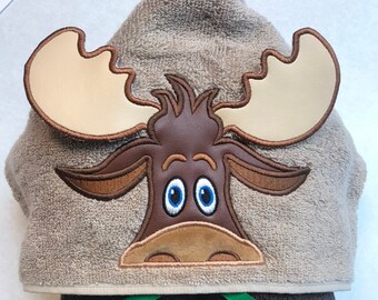 moose hooded towel