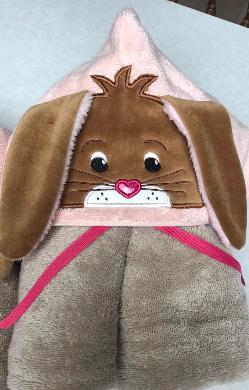 Bunny Hooded Towel Hooded Towel Towel Easter Bunny Etsy