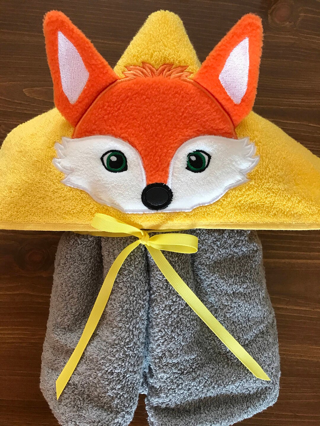 Fox Hooded Towel - Etsy