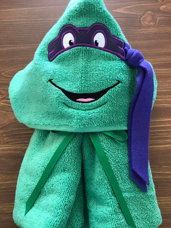 ninja turtle hooded towel
