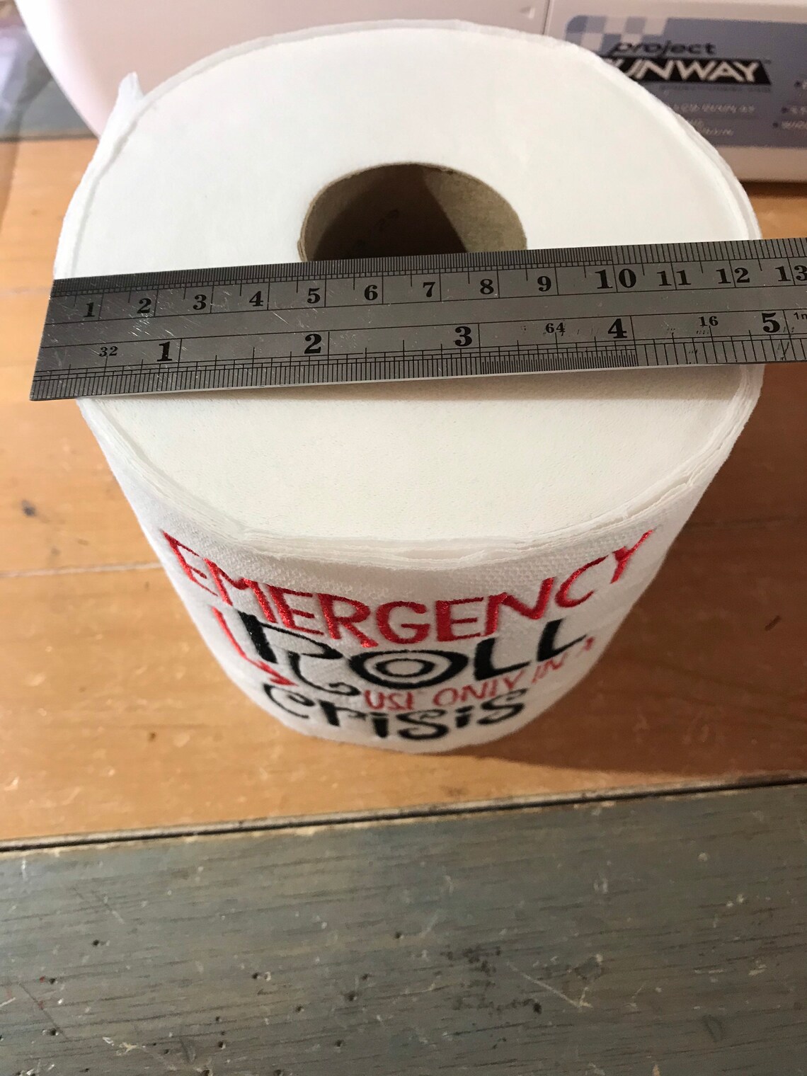 Emergency Toilet Paper Roll Embroidered Toilet Paper Gag Etsy