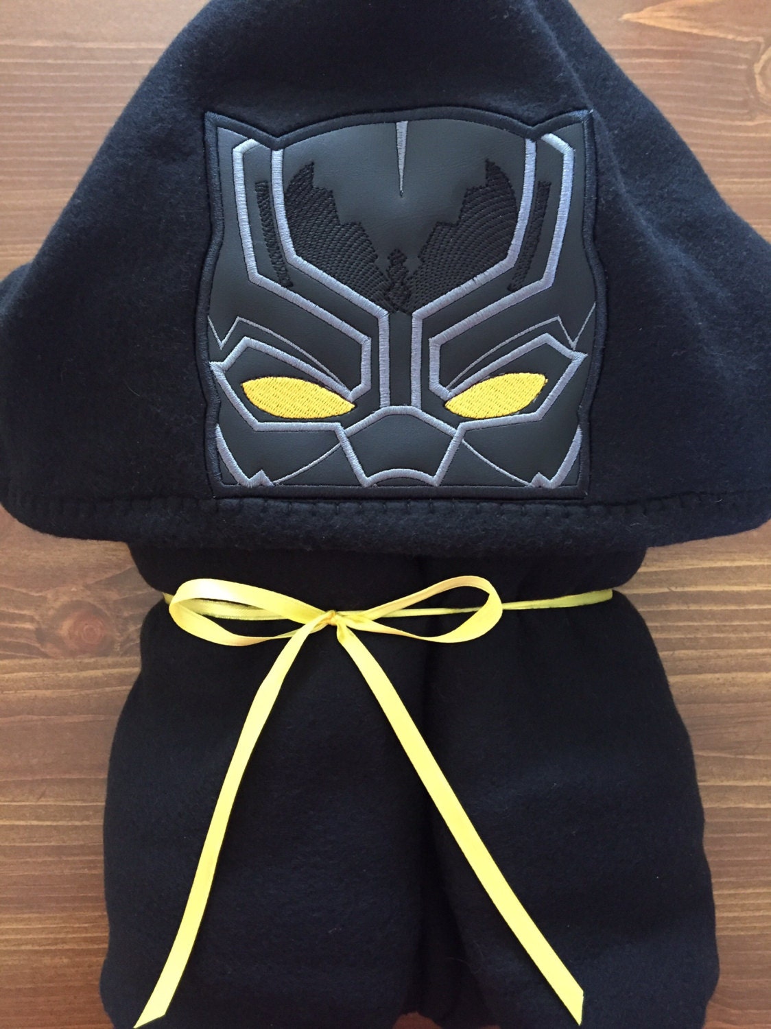 black panther hooded towel