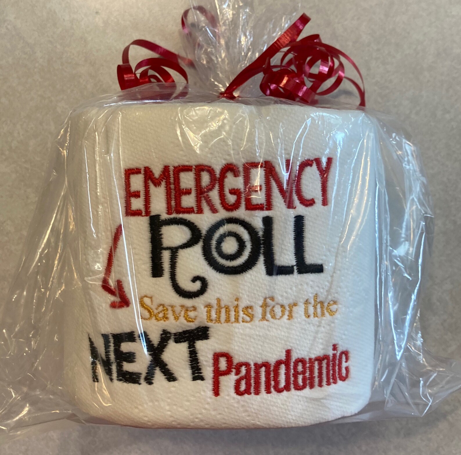 Emergency Toilet Paper Roll Embroidered Toilet Paper Gag Etsy