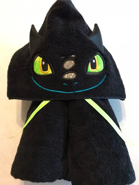 dragon hooded towel