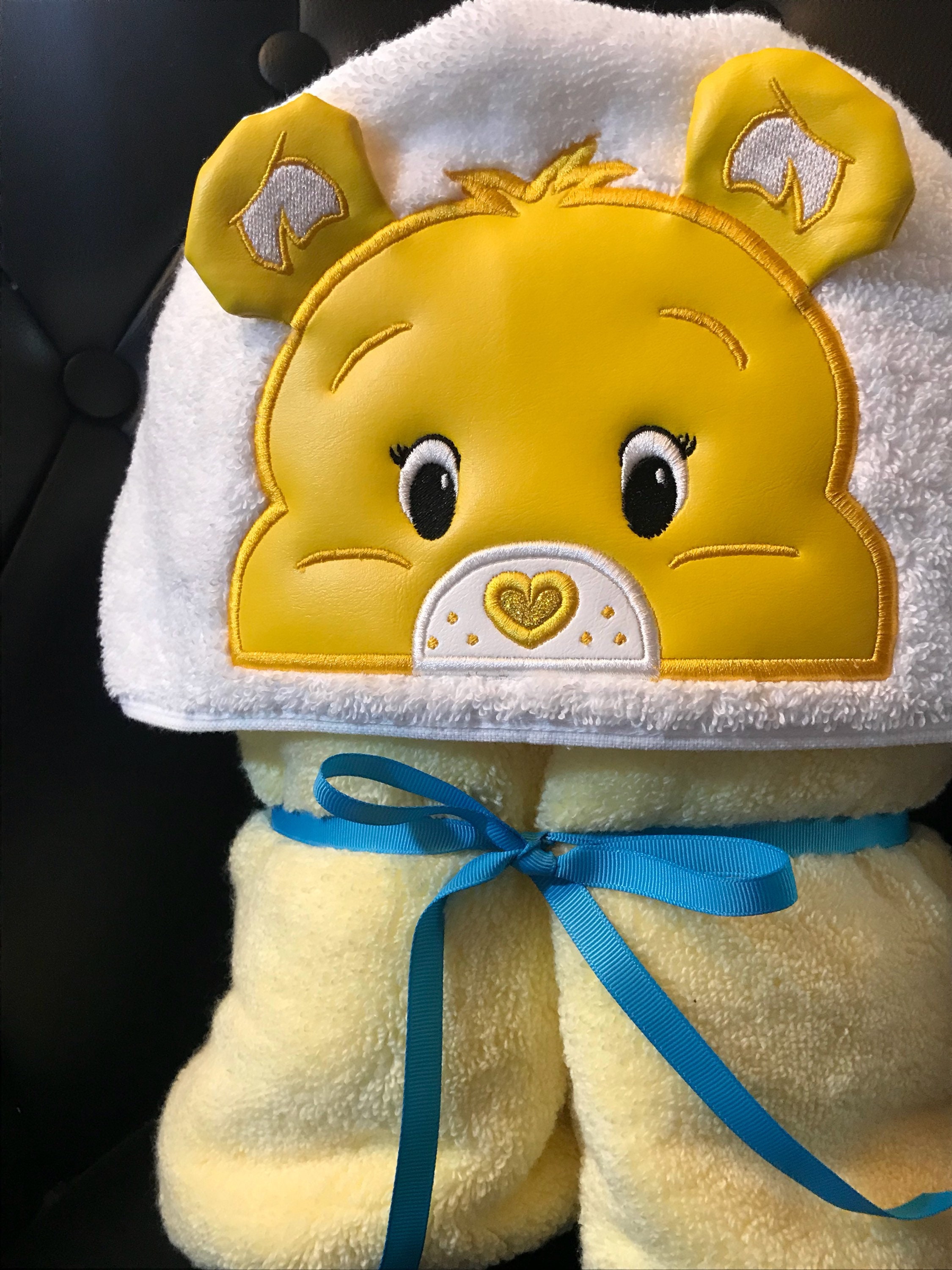 Care Bear Hooded Towel Hooded Towel Towel Child Hooded Etsy