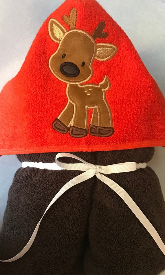 deer hooded towel