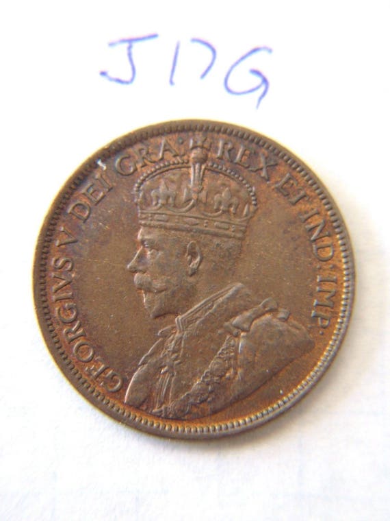 1916 Canada, Canadian Large Cent Coin , Canadian One Cent 