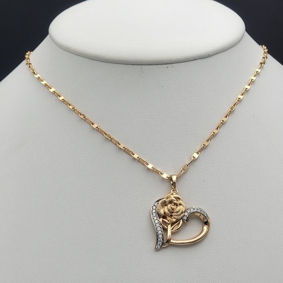 In Stock Gold Heart Necklace 36k