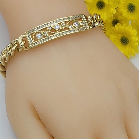 14k Gold Plated Cubic Zirconia Tennis Bracelet - A New Day™ : Target