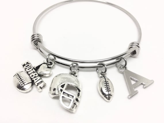 Football Lovers Football Gifts Football Charm Bracelet Youth Football Bracelets for Women,Men,Girls,Boys HHHbeauty Football Bracelet Jewelry Football Team Football Themed Gifts