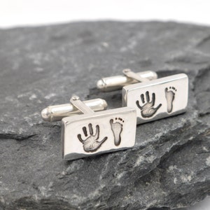 Personalised Cufflinks For Fathers Day Gift, Handmade Personalised Keepsake Gift image 2