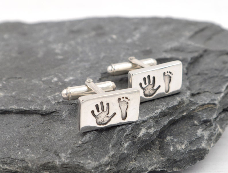 Personalised Cufflinks For Fathers Day Gift, Handmade Personalised Keepsake Gift image 2