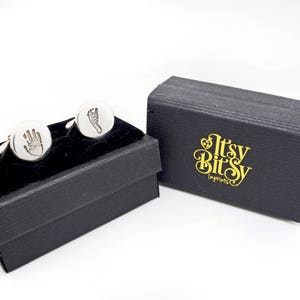 Personalised Cufflinks For Fathers Day Gift, Handmade Personalised Keepsake Gift image 3