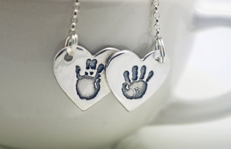 Personalised Necklace, Hand Print Necklace, Footprint Necklace image 3