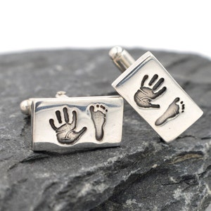 Personalised Cufflinks For Fathers Day Gift, Handmade Personalised Keepsake Gift image 1