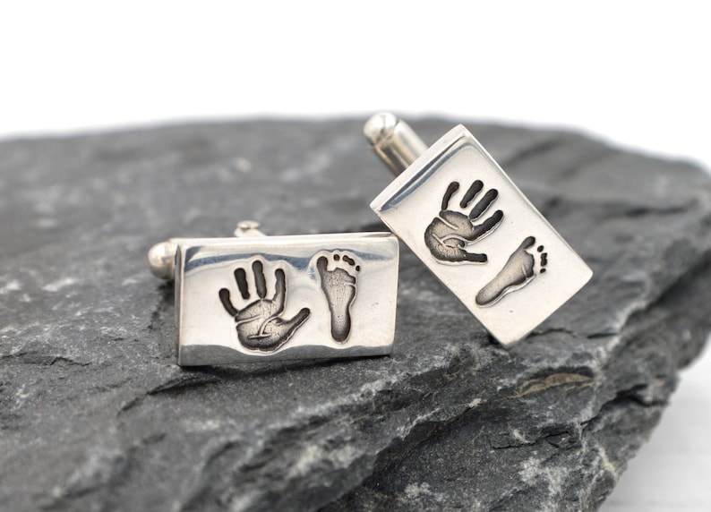 Personalised Cufflinks For Fathers Day Gift, Handmade Personalised Keepsake Gift image 1