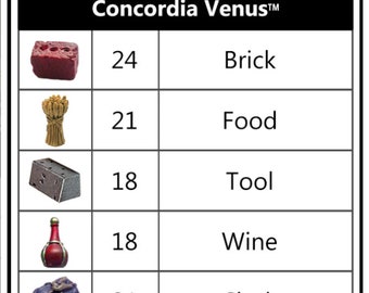 Concordia Venus™ compatible Deluxe Token Bundle (set of 102)