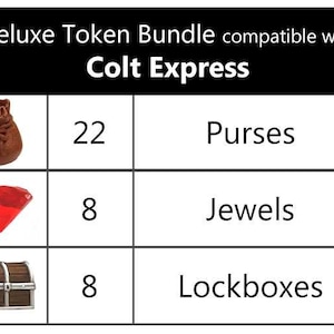 Colt Express™ compatible Deluxe Token Bundle (set of 38)