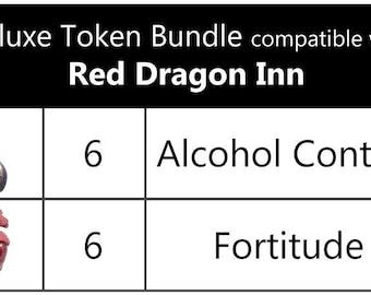 The Red Dragon Inn™ compatible Deluxe Token Bundle (set of 12)