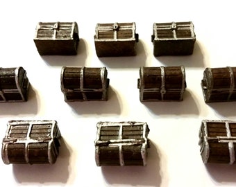 Treasure Chest Tokens (set of 10)