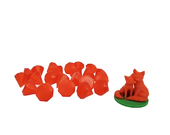 Fox in the Forest Duet™ compatible 3D token set (set of 23)