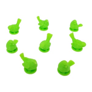 Birds compatible with Wingspan - Light Green (set of 8)