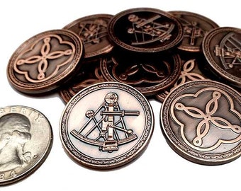 Pirate Copper Coins (set of 10)