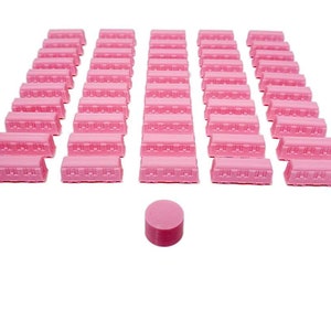 3D Printed Train Set - Light Pink (set of 51)