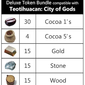 Teotihuacan™ compatible Deluxe Token Bundle (set of 79)