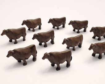 Brown Cow Tokens (set of 10)