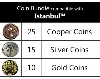 Istanbul™ compatible Metal Coin Bundle (set of 50)