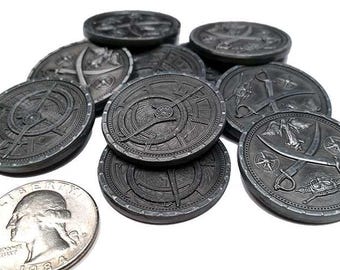 Pirate Silver Coins (set of 10)