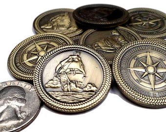Pirate Gold Coins (set of 10)