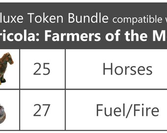 Agricola™: Farmers of the Moor compatible Deluxe Token Bundle