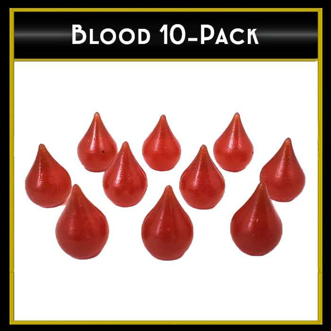 Blood Drop (set of 10) - Etsy