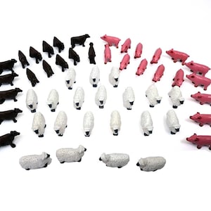 Agricola™ compatible Deluxe Animal Tokens (set of 50)