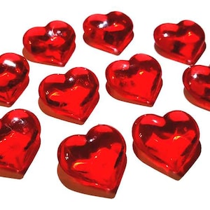 Red Hearts (set of 10)